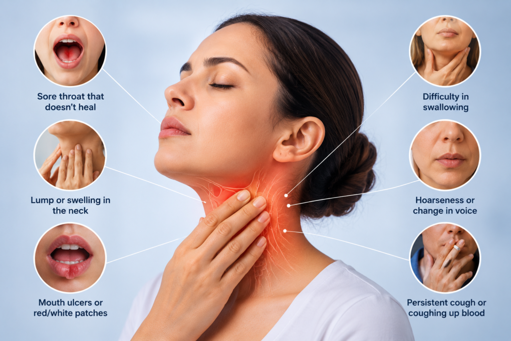 Head & Neck Cancer Symptoms You Should Never Ignore
